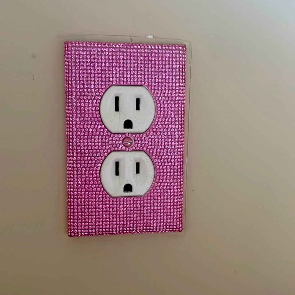 Rhinestone outlet cover
